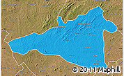 Political Map of Maua, satellite outside