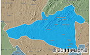 Political Map of Maua, semi-desaturated