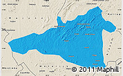 Political Map of Maua, shaded relief outside