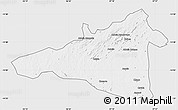 Silver Style Map of Maua, single color outside