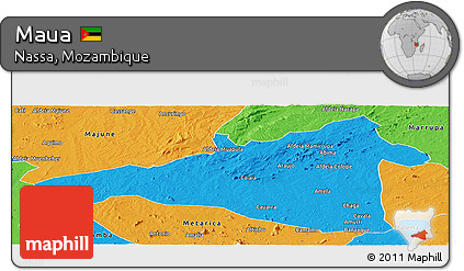 Political Panoramic Map of Maua