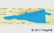 Political Panoramic Map of Maua, physical outside