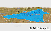 Political Panoramic Map of Maua, satellite outside