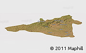 Satellite Panoramic Map of Maua, cropped outside