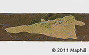 Satellite Panoramic Map of Maua, darken