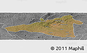 Satellite Panoramic Map of Maua, desaturated