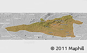 Satellite Panoramic Map of Maua, lighten, desaturated