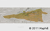 Satellite Panoramic Map of Maua, lighten, semi-desaturated