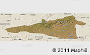 Satellite Panoramic Map of Maua, shaded relief outside