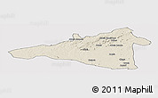 Shaded Relief Panoramic Map of Maua, cropped outside