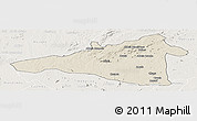 Shaded Relief Panoramic Map of Maua, lighten