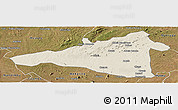 Shaded Relief Panoramic Map of Maua, satellite outside