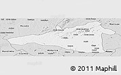 Silver Style Panoramic Map of Maua