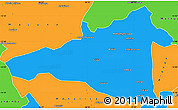 Political Simple Map of Maua
