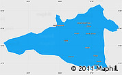 Political Simple Map of Maua, single color outside