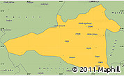 Savanna Style Simple Map of Maua