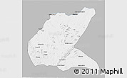 Gray 3D Map of Mavago, single color outside