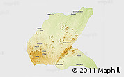 Physical 3D Map of Mavago, single color outside