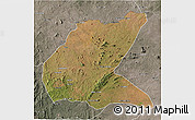 Satellite 3D Map of Mavago, semi-desaturated