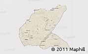 Shaded Relief 3D Map of Mavago, cropped outside