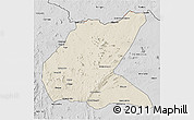 Shaded Relief 3D Map of Mavago, desaturated