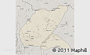 Shaded Relief 3D Map of Mavago, semi-desaturated