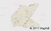 Shaded Relief 3D Map of Mavago, single color outside