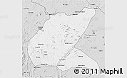 Silver Style 3D Map of Mavago