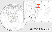 Blank Location Map of Mavago, within the entire country