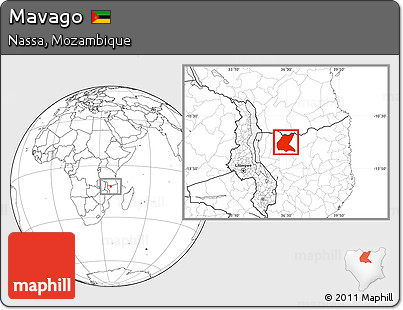 Blank Location Map of Mavago