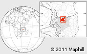 Blank Location Map of Mavago, highlighted parent region