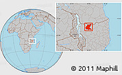Gray Location Map of Mavago