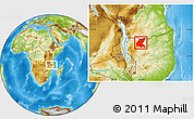 Physical Location Map of Mavago