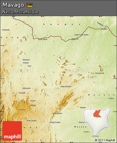 Physical Map of Mavago