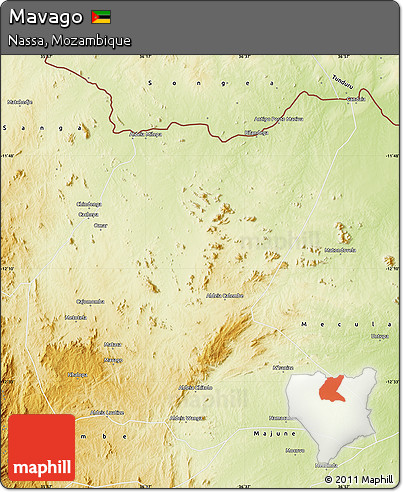 Physical Map of Mavago
