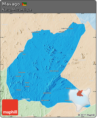 Political Map of Mavago, lighten