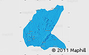 Political Map of Mavago, single color outside