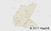 Shaded Relief Map of Mavago, single color outside