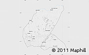 Silver Style Map of Mavago, single color outside