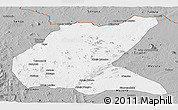 Gray Panoramic Map of Mavago