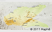 Physical Panoramic Map of Mavago, lighten, semi-desaturated