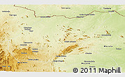 Physical Panoramic Map of Mavago