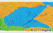 Political Panoramic Map of Mavago