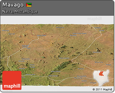 Satellite Panoramic Map of Mavago