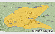 Savanna Style Panoramic Map of Mavago