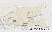 Shaded Relief Panoramic Map of Mavago, lighten