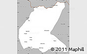 Gray Simple Map of Mavago