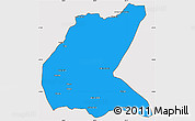 Political Simple Map of Mavago, cropped outside