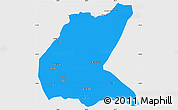 Political Simple Map of Mavago, single color outside