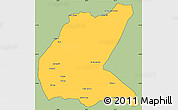Savanna Style Simple Map of Mavago, cropped outside